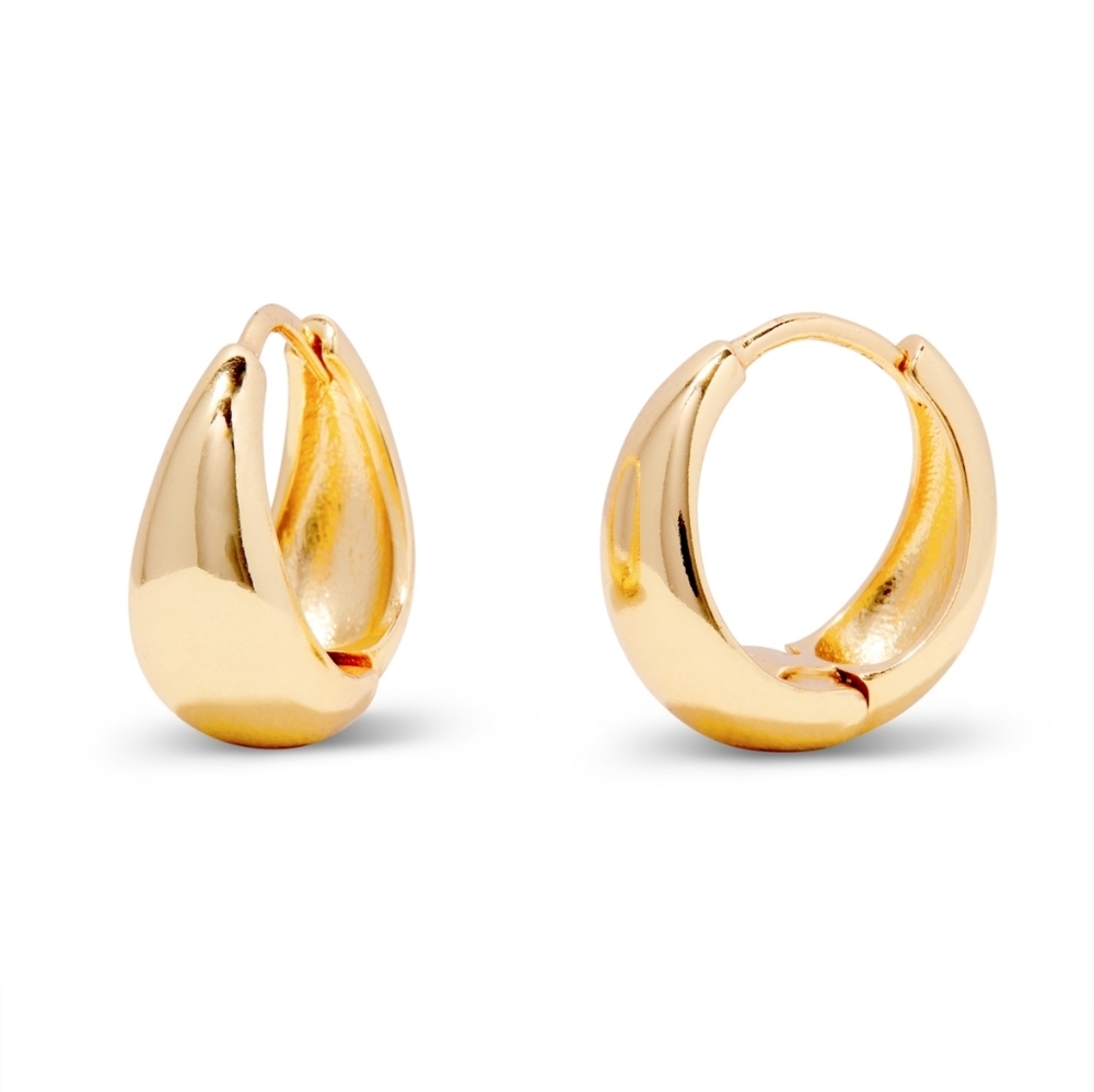Brook & York Aubrey "14k Gold" Vermeil Huggies - Gold Vermeil NWT ✨️